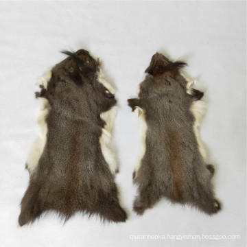 Wholesale whole Tanned gray squirrel fur pelt hide skin